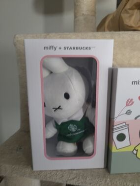Starbucks Miffy Plush Bunny in White and Green